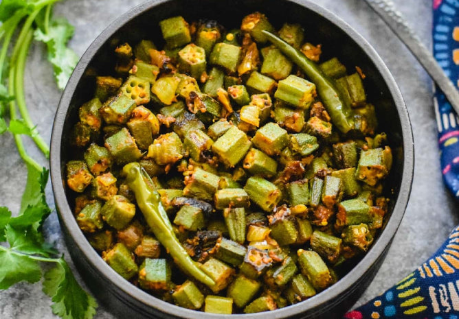 Quick & Healthy Satvic Bhindi Recipe without Oil | Satvic Lifestyle