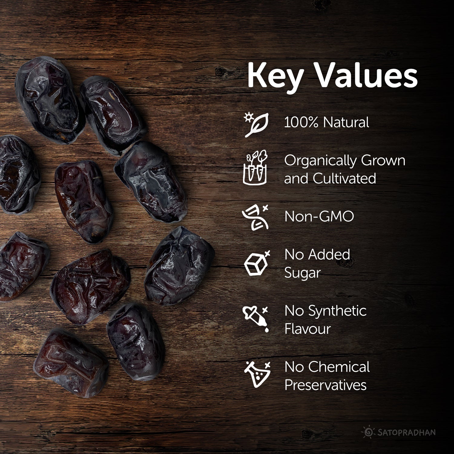 natural, organically grown, non gmo, no added sugar, no chemical preservatives