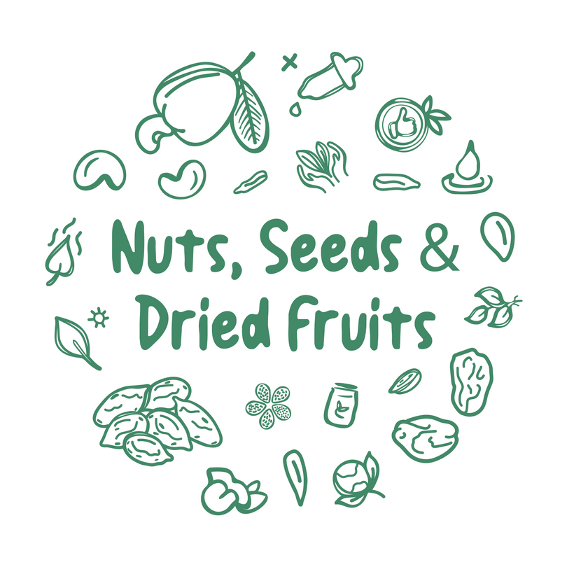 nuts, seeds and dried fruits
