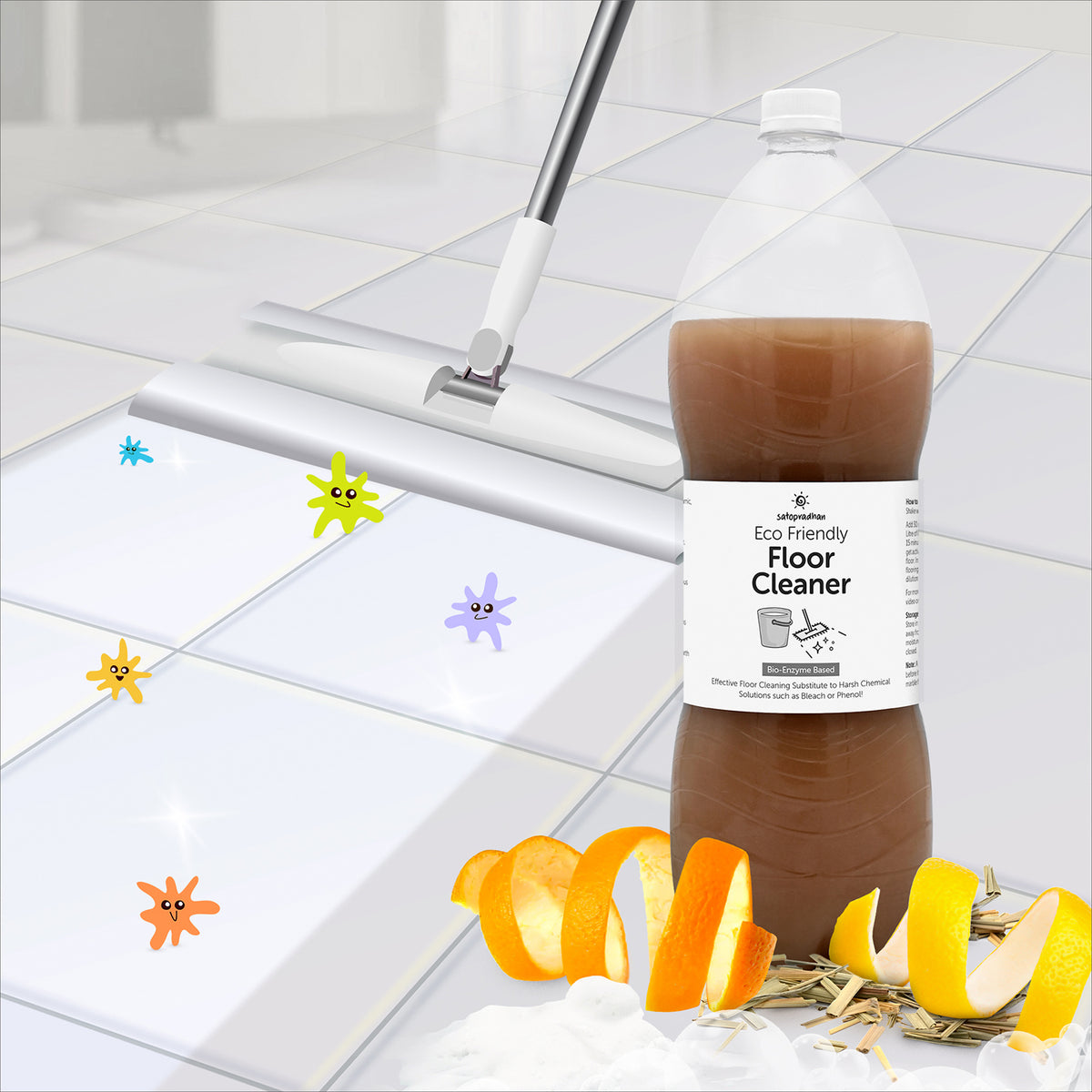 Eco Friendly Floor Cleaner Bio Enzyme | Bio Enzyme Floor Cleaner | Pet Friendly, Natural, Organic, Pure