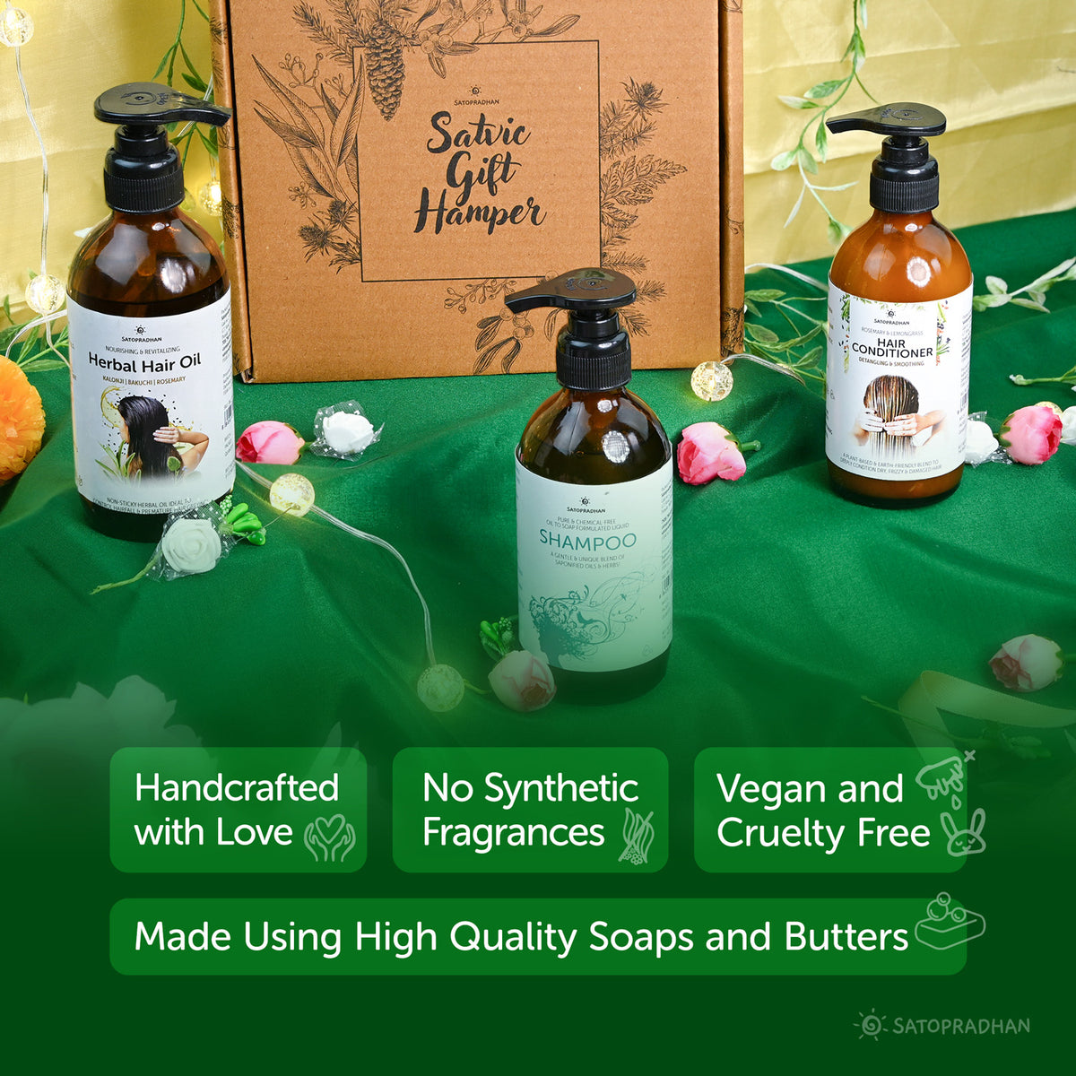 Natural Hair Care Hamper | Organic, Vegan and Sustainable | Festive Gift Hamper