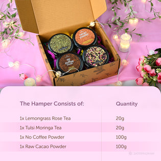 Tea Coffee Alternates | Healthy Substitutes | Organic & Caffeine-free - A Satvic Gift Hamper