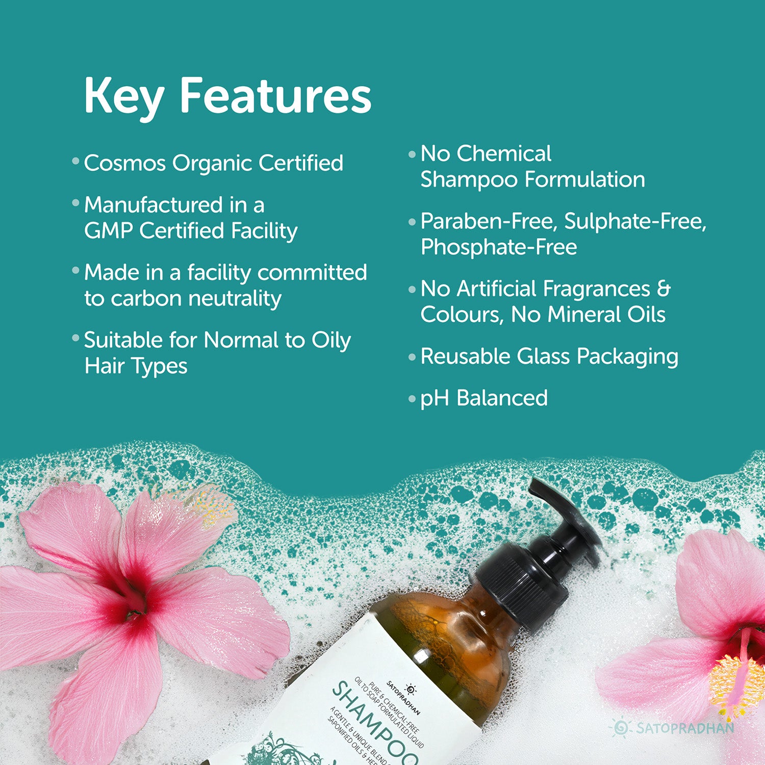 Key Features of Saponified Rosemary Shampoo 200ml or 750ml - Oil to Soap Formulated - Mild, Natural & Eco-friendly - For Normal to Oily Hair Types - Sulphate & Paraben-free - Supports Scalp Wellness