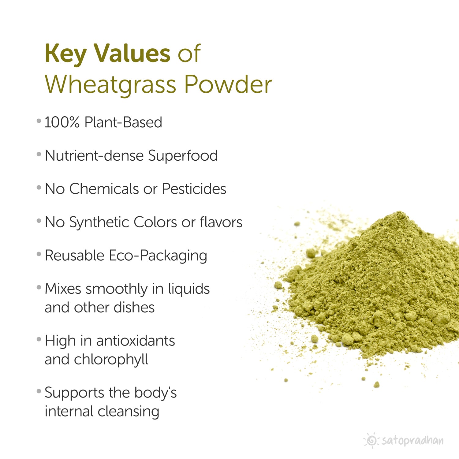 plant based, no chemicals, high in antioxidant, support body's internal cleansing