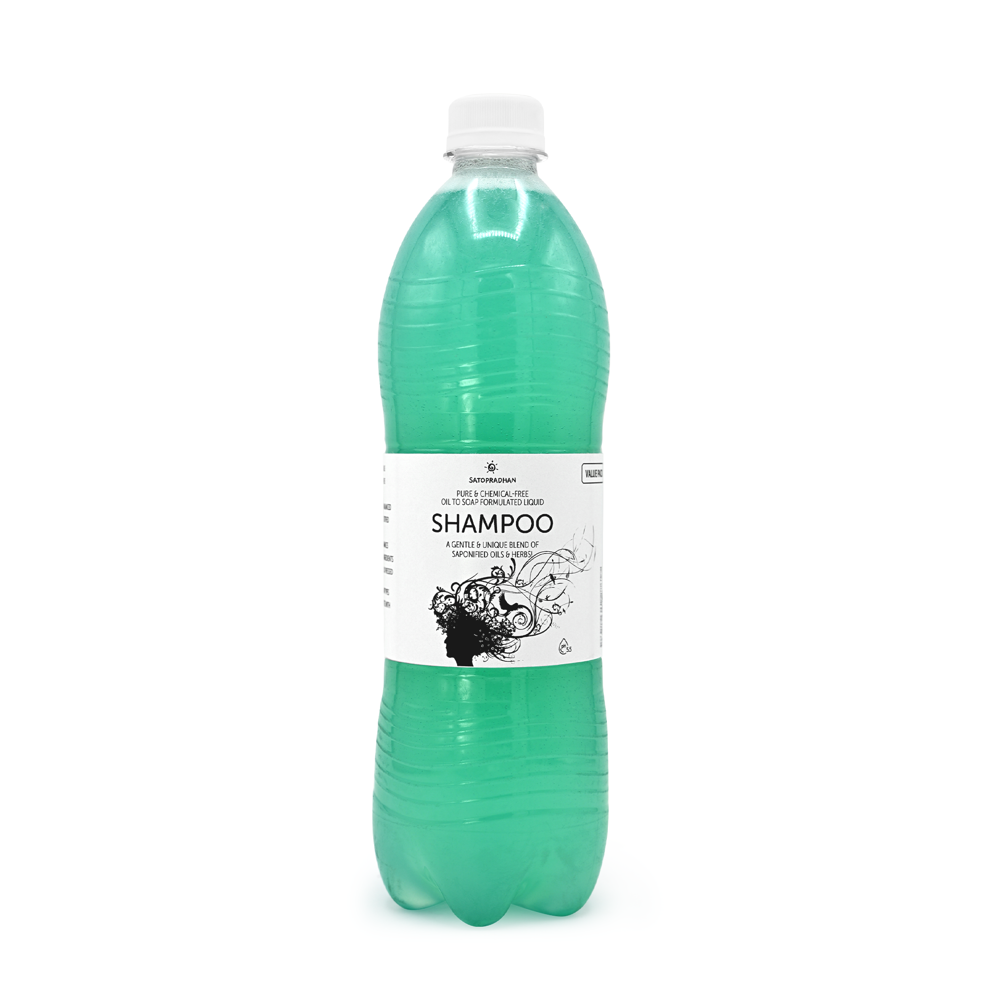 750ml eco-friendly biodegradable refill bottle for rosemary shampoo, designed for sustainable and waste-free use