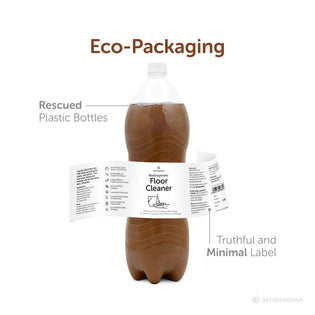 Eco-friendly floor cleaner, 750ml and 1.9L, made with herbal bio enzymes, organic, non-toxic, pet-friendly, and plant-based surface cleaner for safe home cleaning