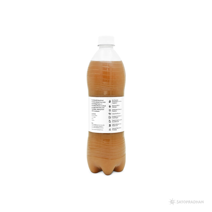 Herbal Fruit & Vegetable Wash 750ml - Organic, Natural Disinfectant with Tulsi & Moringa for pesticide removal and flavor restoration