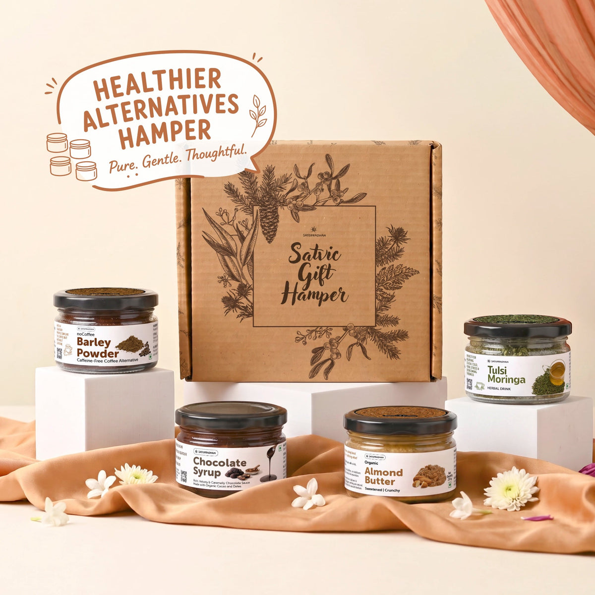 Healthier Alternatives Hamper - Healthy Food Gift Box - Everyday Essential Swaps - Satopradhan