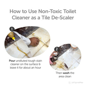 Non-Toxic Toilet Cleaner 700ml & 1.9kg | Bio Enzyme Based Toilet Bowl Cleaner | Unscented | Fumes-Free | Eliminates Odours - Satopradhan
