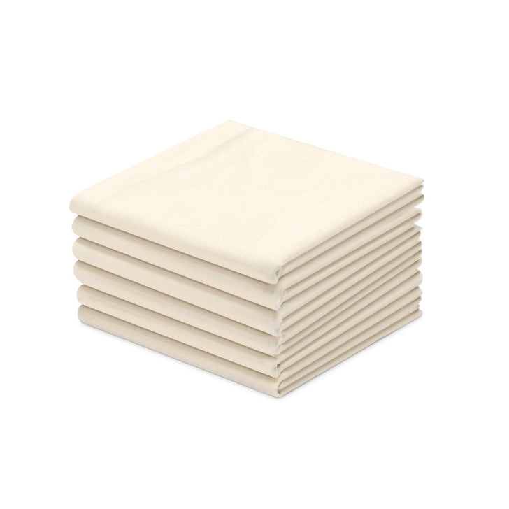 Organic Cotton Handkerchief for Men - 18”x18” Large | Soft Men’s Hankies - Cream White Colour - Pure, High-Quality Cloth - Eco-Friendly & Sweat Absorbent Handkerchiefs - Perfect Sustainable Gift