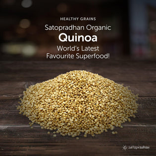 Quinoa White - Organic & Wholesome 800g-Saponin free - Premium Quality Unrefined Grains without Preservatives - Satopradhan