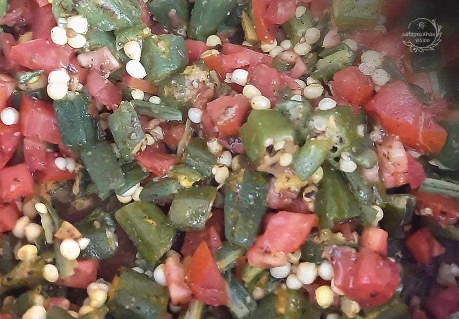 Quick & Healthy Satvic Bhindi Recipe without Oil | Satvic Lifestyle