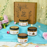 Natural Nut Butter Gift Hamper –  Healthy Assorted Nut Spreads - Set of 4 – Organic, Vegan, Gluten-Free, No Added Sugar, Natural Gift Set