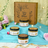Natural Nut Butter Gift Hamper –  Healthy Assorted Nut Spreads - Set of 4 – Organic, Vegan, Gluten-Free, No Added Sugar, Natural Gift Set
