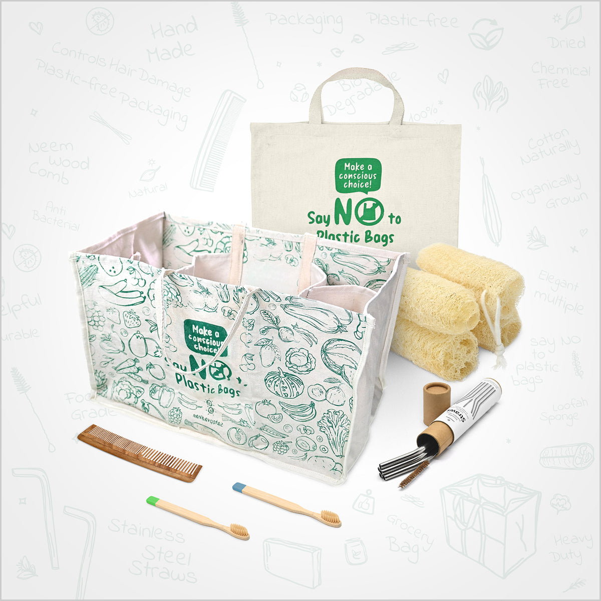 eco friendly sustainable plastic alternative products