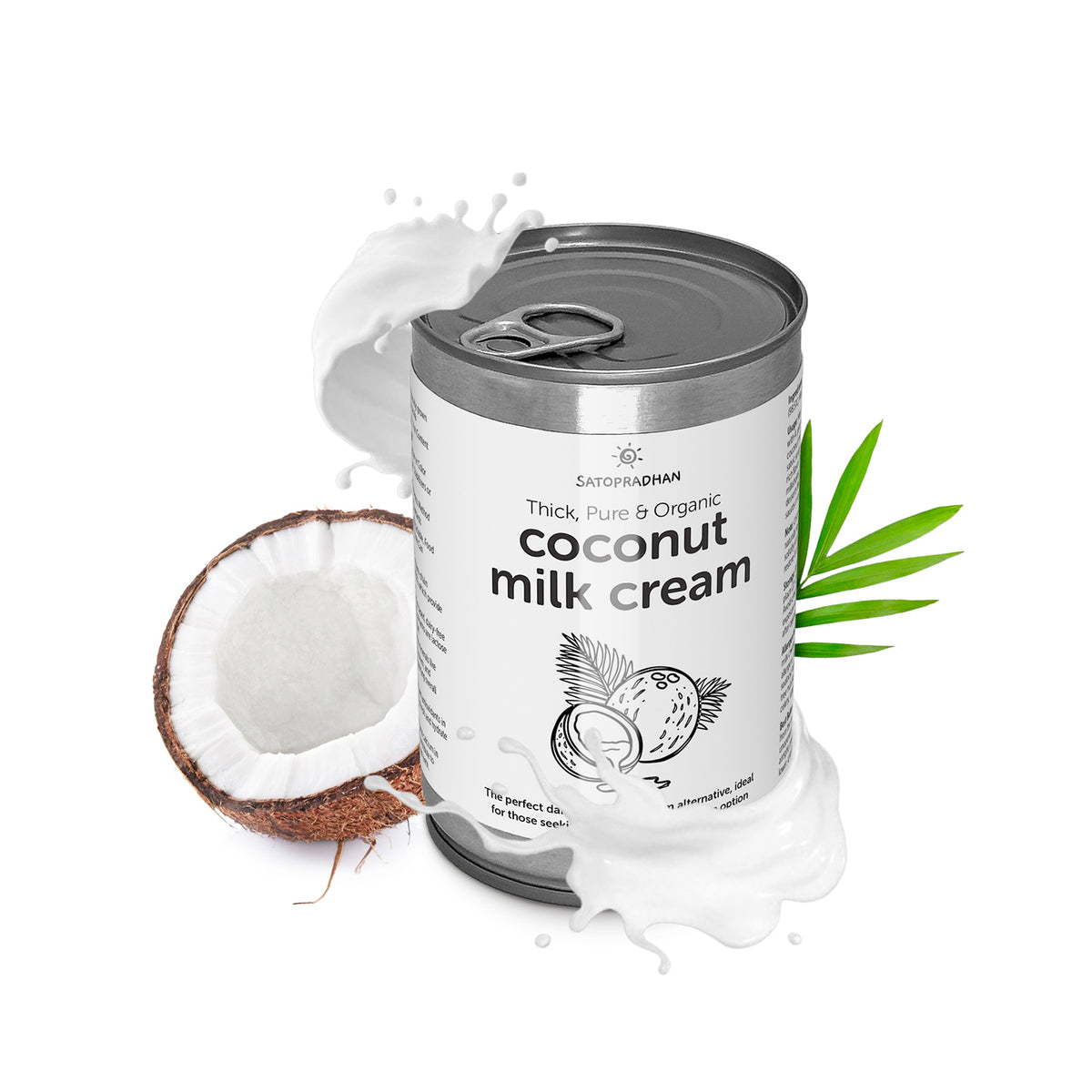 Key Features of Unsweetened Coconut Milk Cream 400ml - Pure & Organic Plant-Based Cream made from Southern Coconuts - No Added Sugar - No Additives - Dairy-Free - Lactose-Free - Vegan