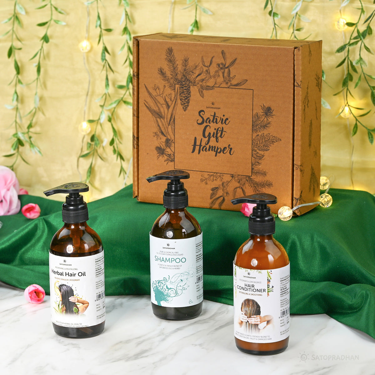 Natural Hair Care Hamper | Organic, Vegan and sustainable| Free from harmful chemicals