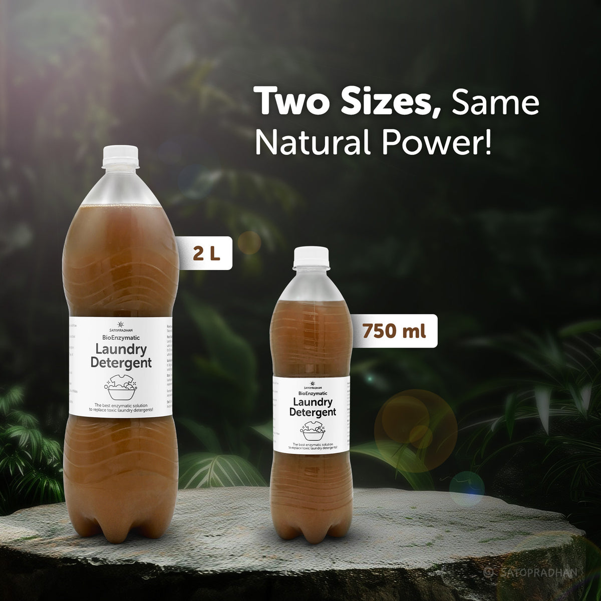 Natural laundry liquid available in 750ml and 1.9L sizes, biodegradable detergent with enzymes, baby-safe and pet-safe, chemical-free, gentle, synthetic fragrance-free, and toxin-free, ideal for babies, newborns, and sensitive laundry