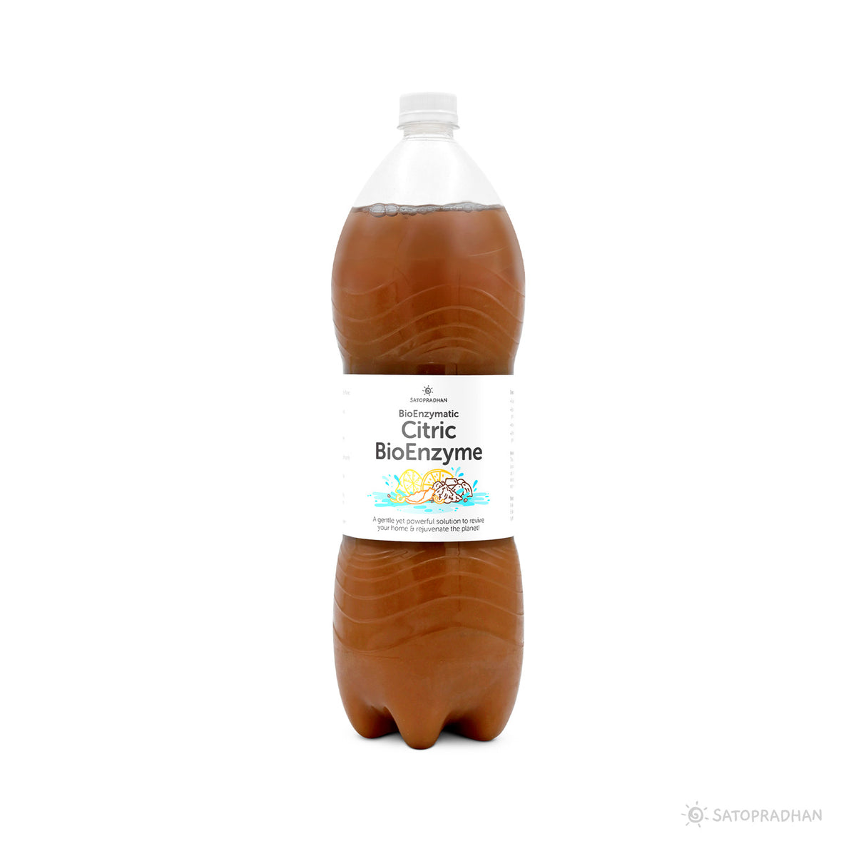 Plain Citric Bio Enzyme 750ml & 1.9L - Multipurpose organic, non-toxic cleaner for surfaces and glass, environmentally friendly disinfectant