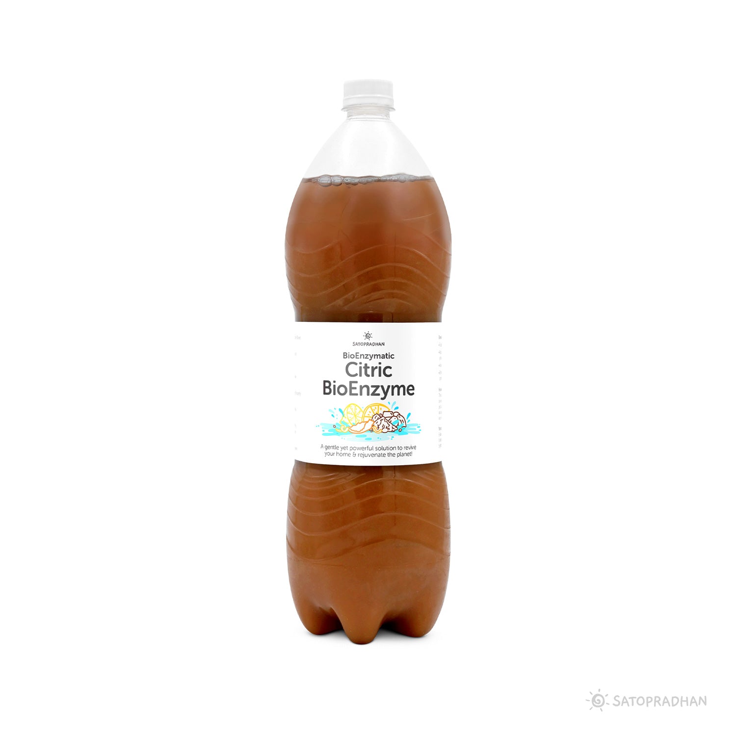 Plain Citric Bio Enzyme 750ml & 1.9L - Multipurpose organic, non-toxic cleaner for surfaces and glass, environmentally friendly disinfectant