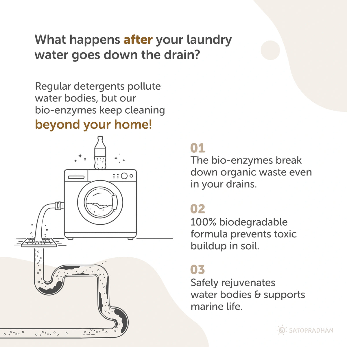 Bioenzyme Laundry Detergent Liquid  750ml/1.9L – Natural, Plant-Based & Eco-Friendly