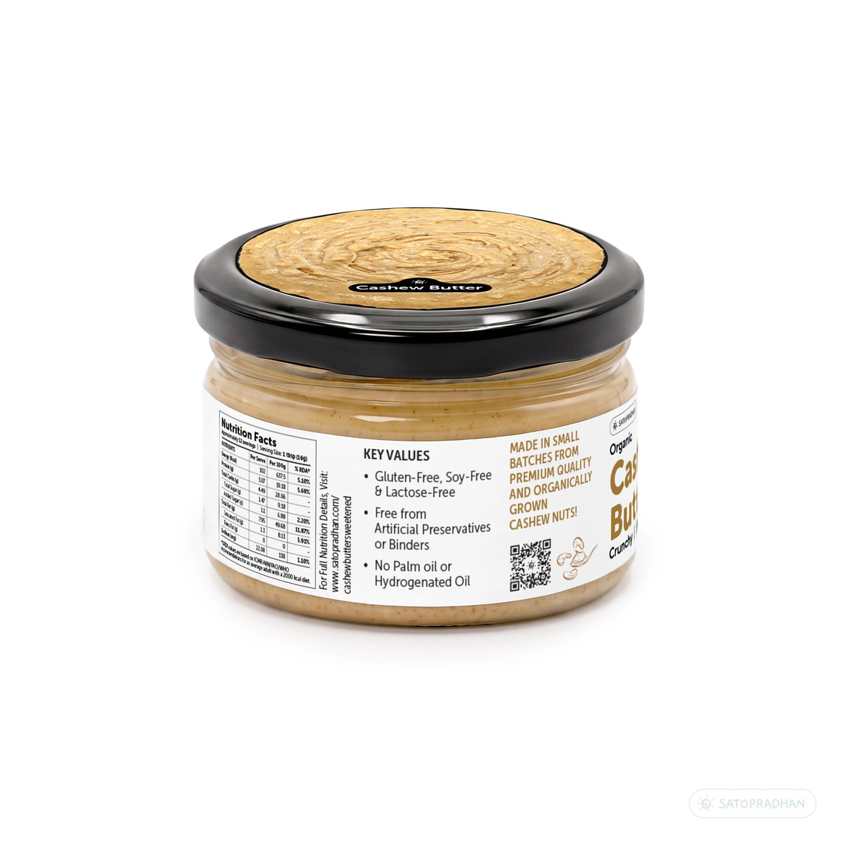 Organic Cashew Butter 200g - Creamy Nut Butter Spread