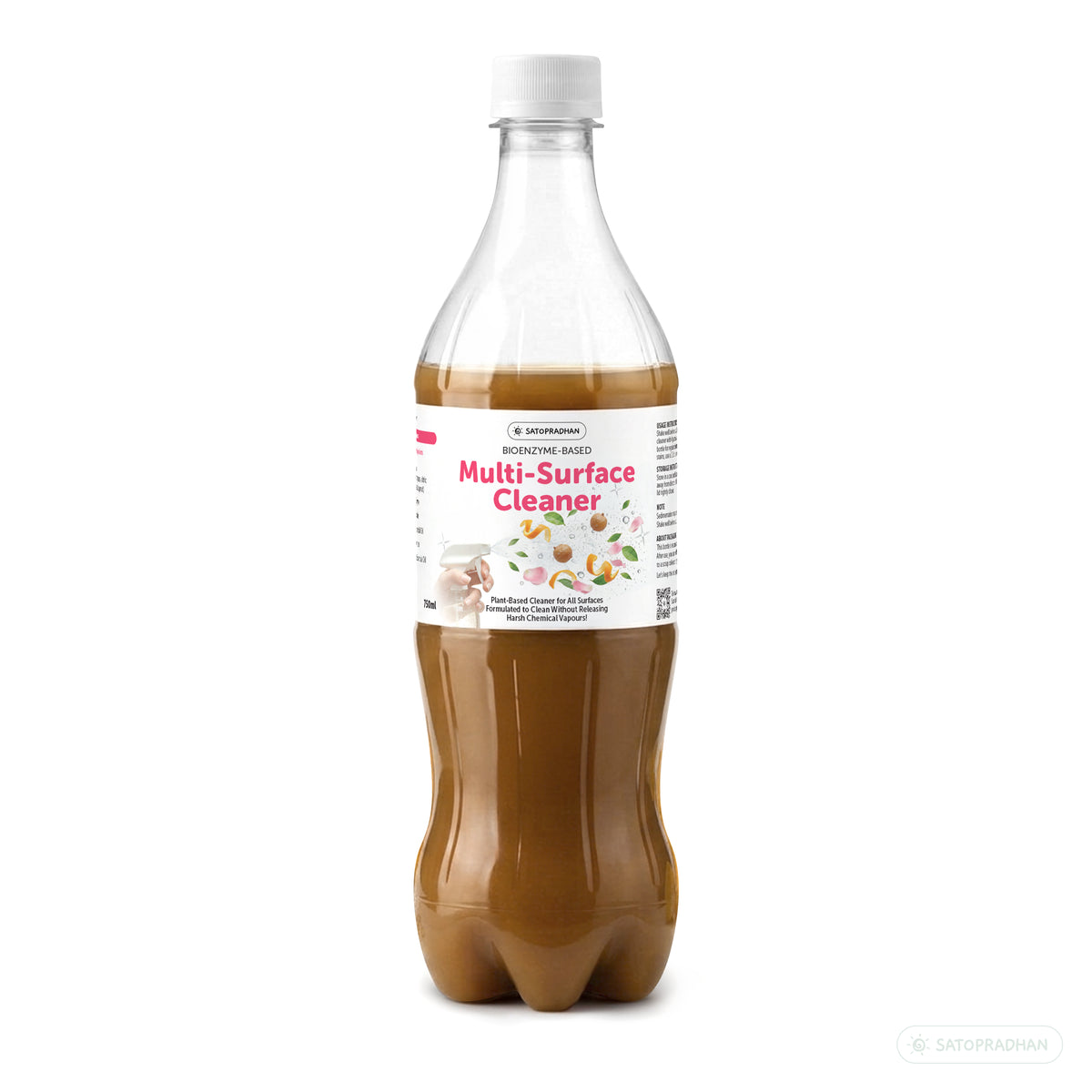 Plant-Based Multi-Surface Cleaner 750 ml - Bio-Enzyme All-Purpose Cleaning Spray - Chemical-Free Glass Cleaner