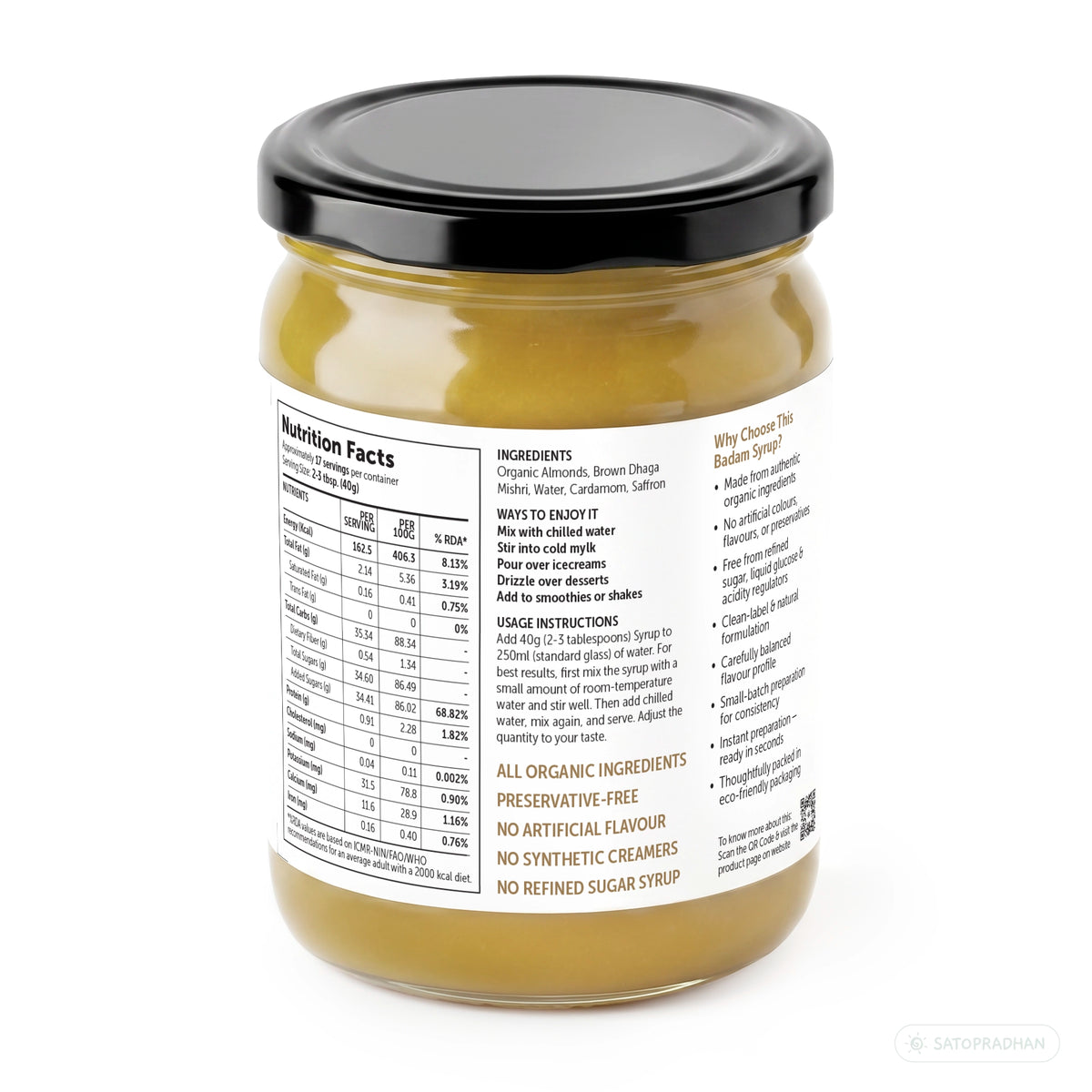 Badam Shabat Side Label