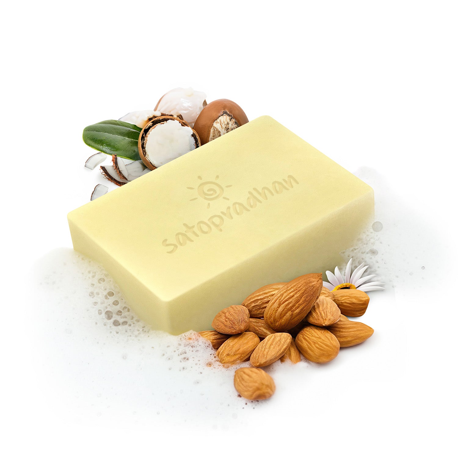 Cold-Processed Almond & Shea Soap 100g - Moisturizing | Handmade Soap Bar | Organic Soap | Skin Cleanser