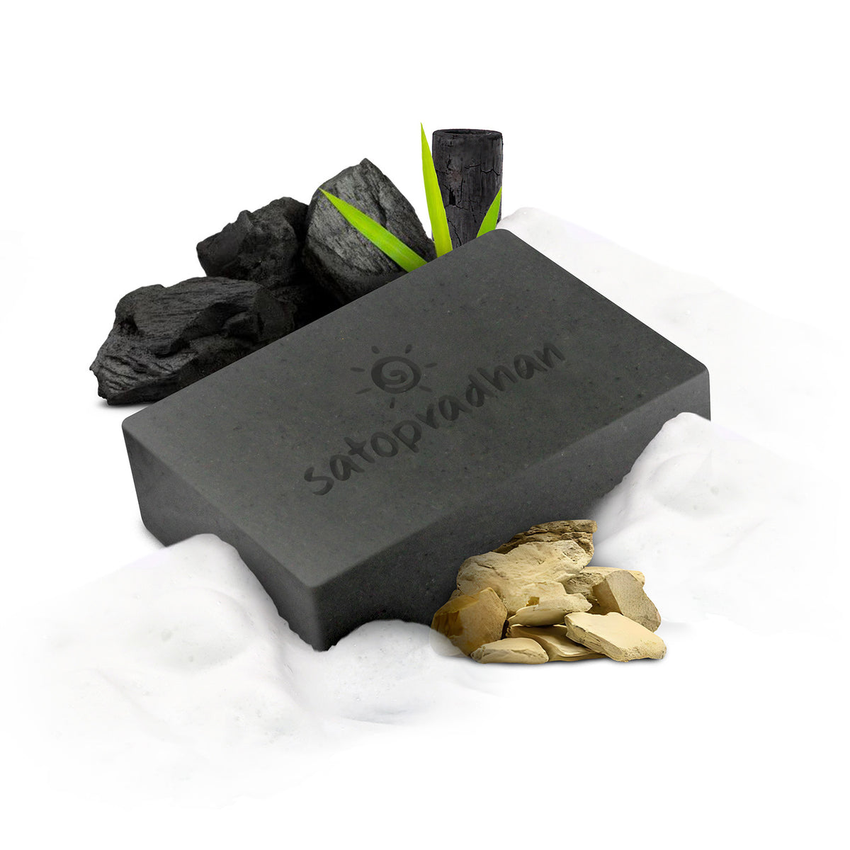 Activated Charcoal Multani Mitti Soap 100g - Detoxifying, Exfoliating & Clarifying | Handmade Cold Processed Soap Bar | Ideal for Oily & Acne Prone Skin