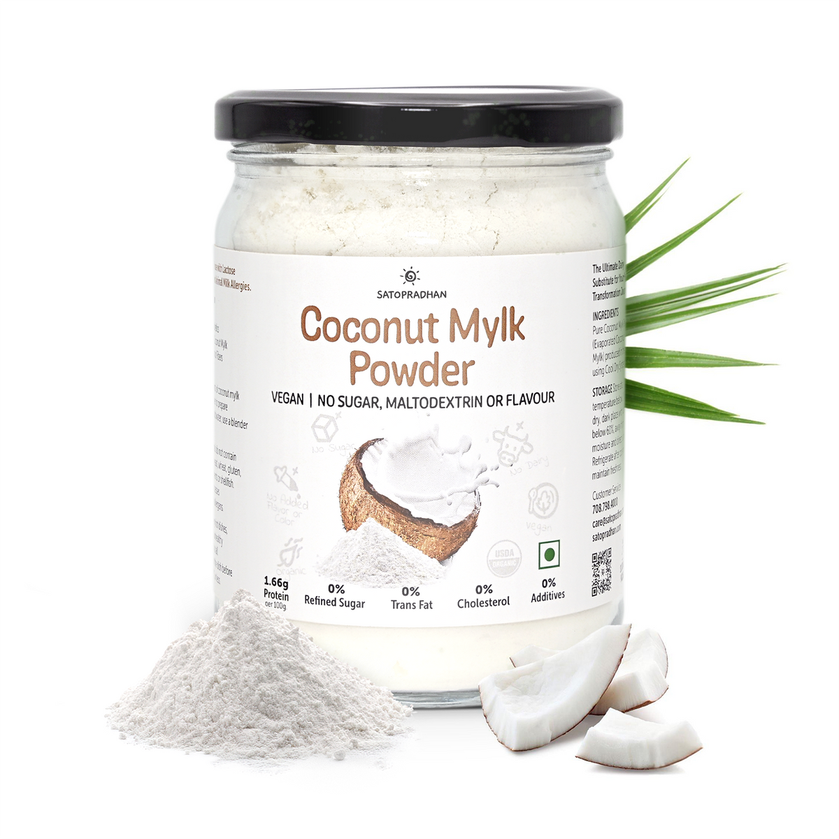 Coconut Mylk Powder 200g -100% Vegan & Pure | No Added Sugar or Flavour | Maltodextrin-Free