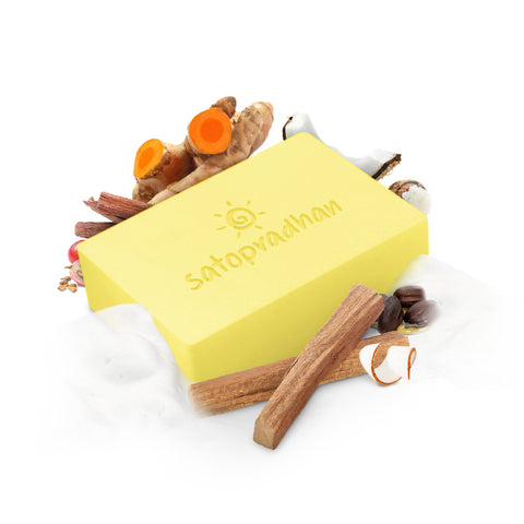 Anti-Ageing Haldi Chandan Soap 90g - Cold Processed Handmade Organic Vegan & Natural Soap