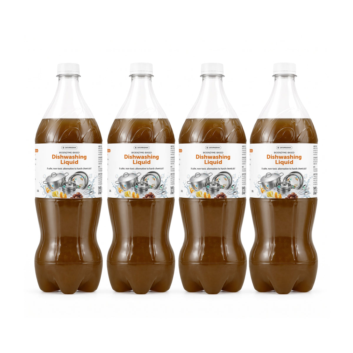Bio-Enzyme Dishwash Liquid Bundle (4 × 1.9 L)