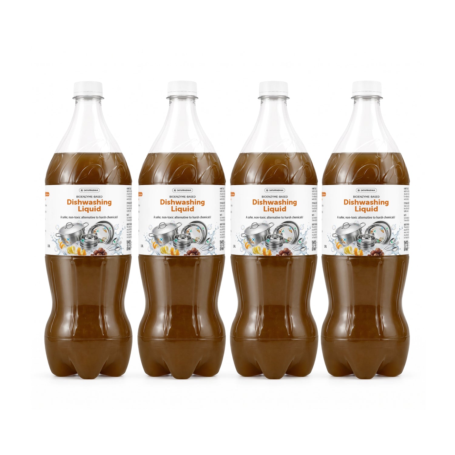 Bio-Enzyme Dishwash Liquid Bundle (4 × 1.9 L)
