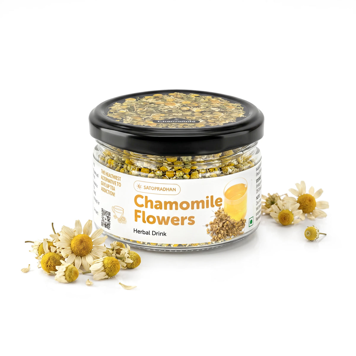 Organic Chamomile Herbal Infusion 25g – Dried Flowers for Deep Relaxation, Better Sleep & Period Cramps