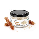 Brown Dhaga Mishri Chunks 150g – Rock Sugar Crystals - Unrefined, Chemical-Free Sweetener