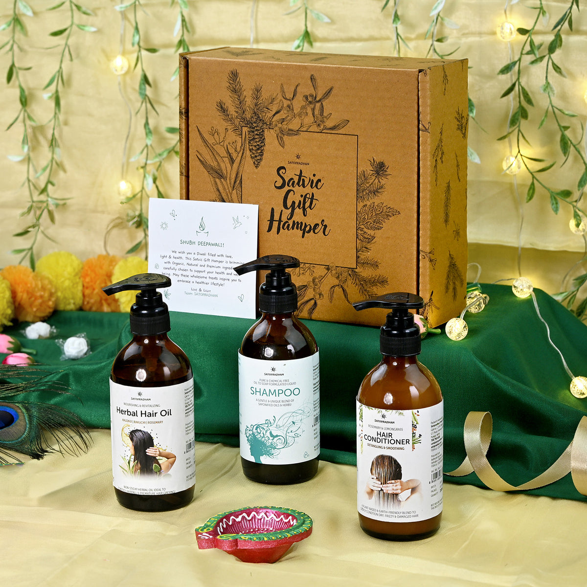 Natural Hair Care Hamper | Organic, Vegan and sustainable| Free from harmful chemicals