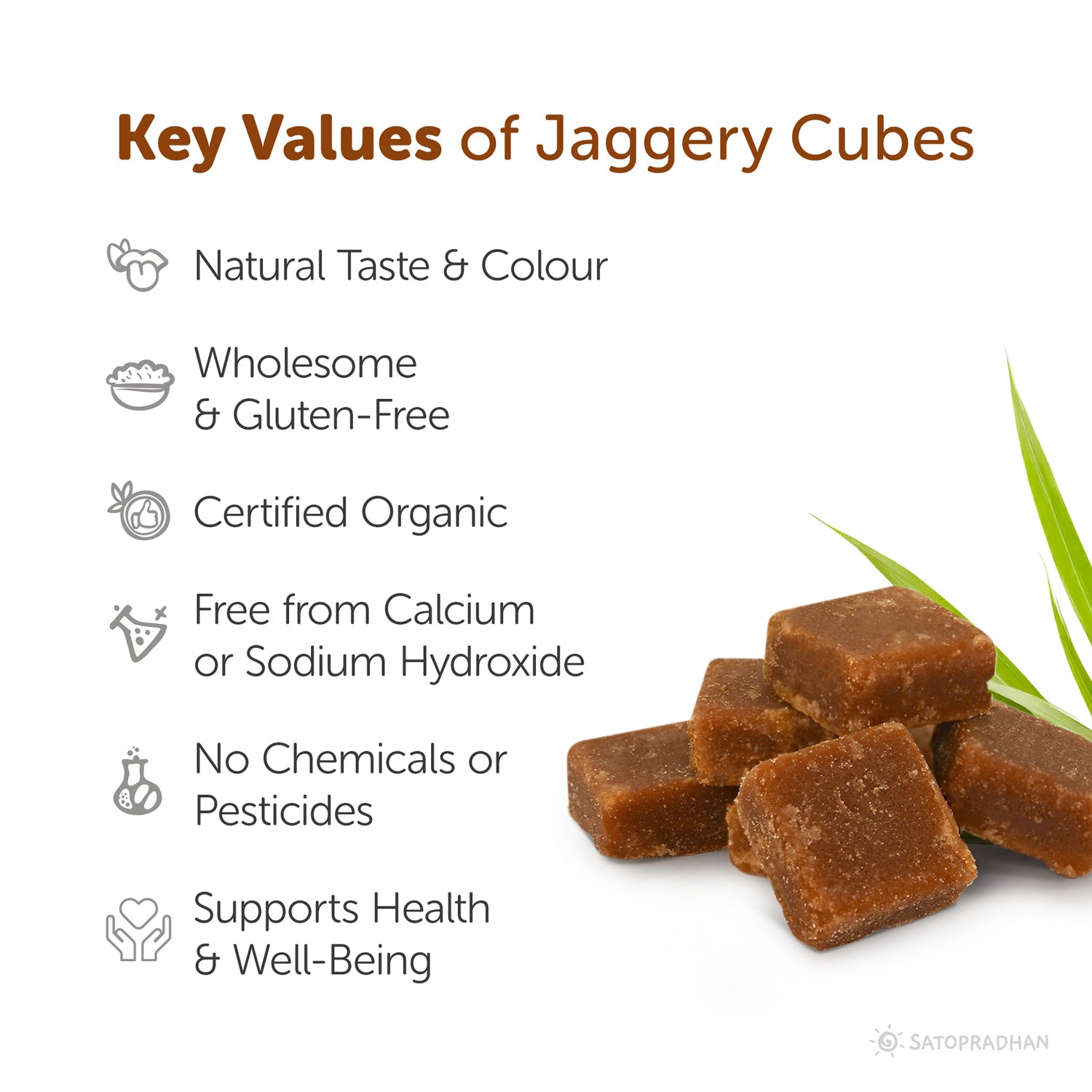 Enhance the taste of herbal teas, Oatmelas, dessers, smoothies, puddings, baked goddies by incorporating jaggery