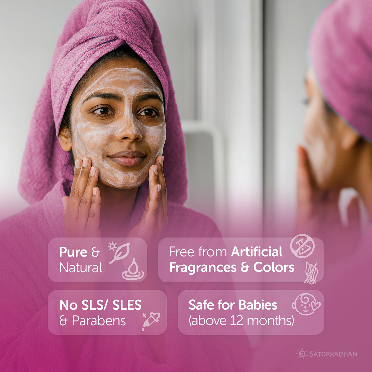 Castile Face & Body Wash – 200ml Glass Bottle / 750ml Refill in Upcycled Plastic Bottle – Natural Liquid Soap – Gentle Multi-Purpose Cleanser for Sensitive, Dry & Acne-Prone Skin