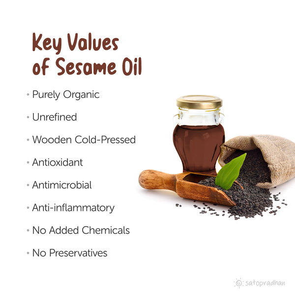key Values:  Purely Organic, Unrefined, Wooden Cold-Pressed, Antioxidant, Antimicrobial, Anti-inflammatory, No Added Chemicals, No Preservatives
