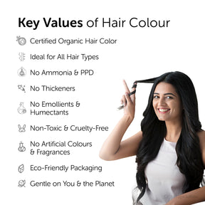 Made with chemical-free formulation, this hair color is ideal for all hair types