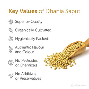 Dhania Sabut - Coriander Seeds 100g -  Natural & Purely Organic without Adulteration
