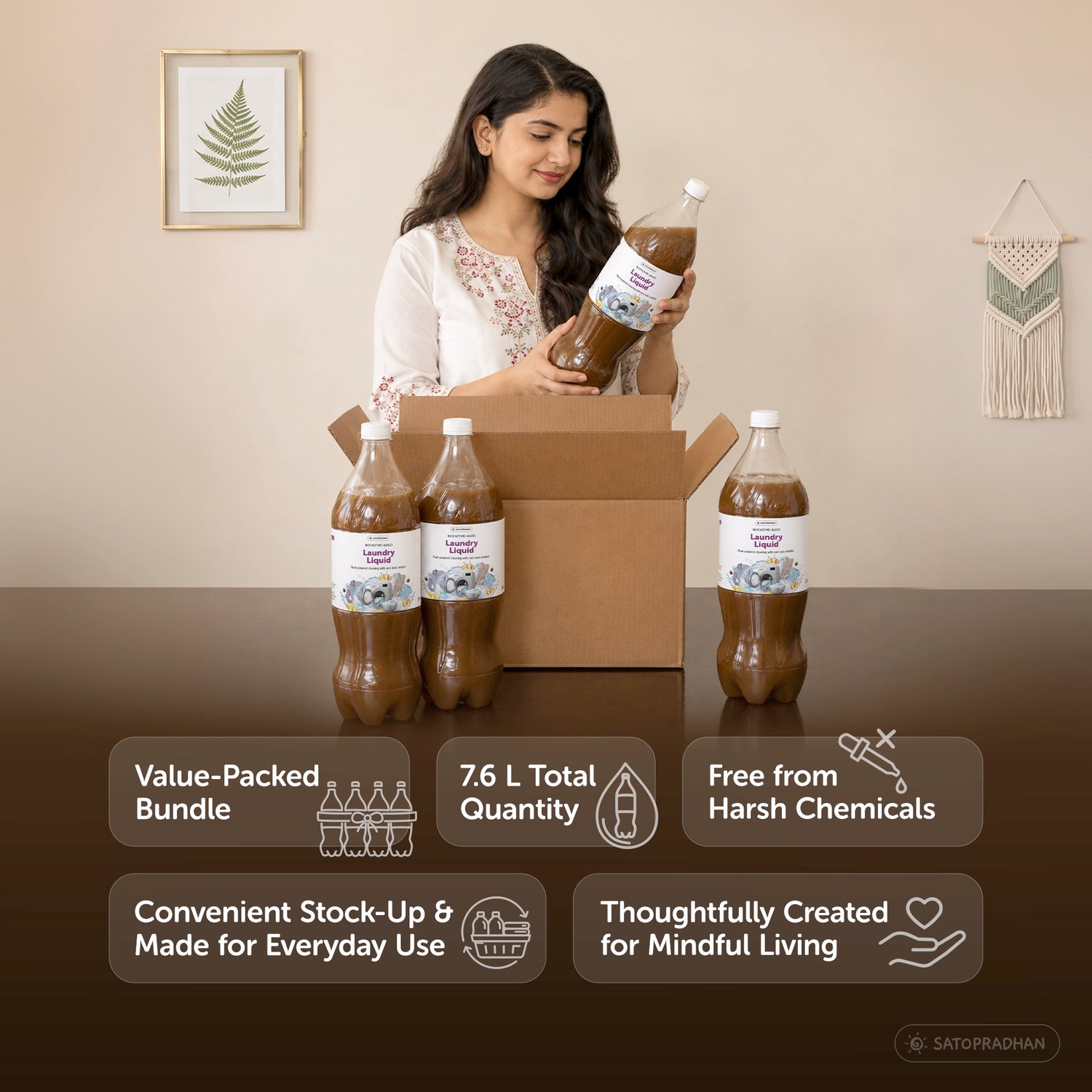 Bio-Enzyme Laundry Wash Bundle (4 × 1.9 L)
