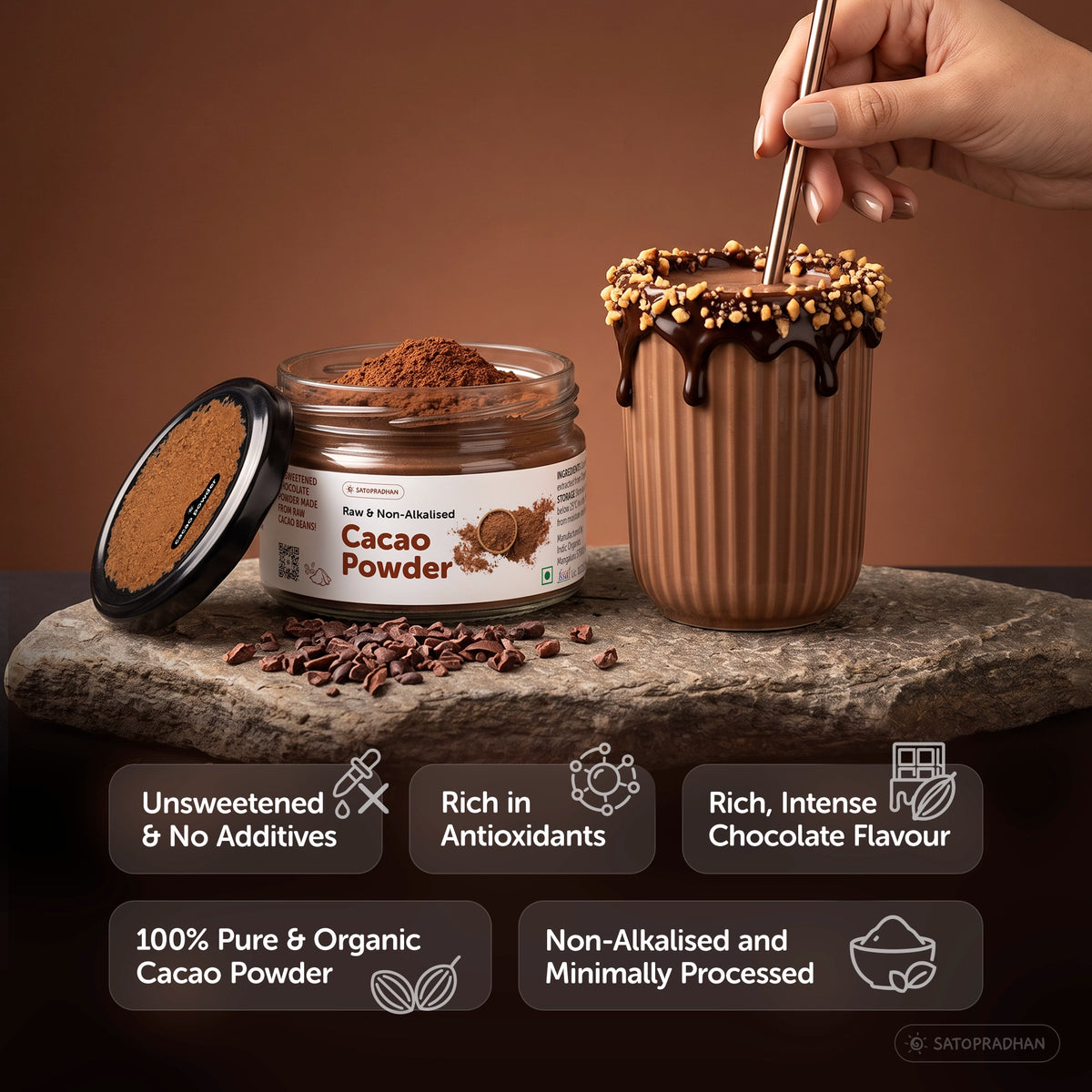 Main Features of Satopradhan Organic Cacao Powder
