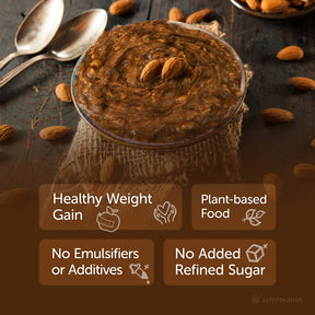 Sweetened Almond Butter Crunchy - 200g | Made with Organically Grown Almonds | All Natural, Gluten-Free & Vegan | Keto-Friendly Nut Butter