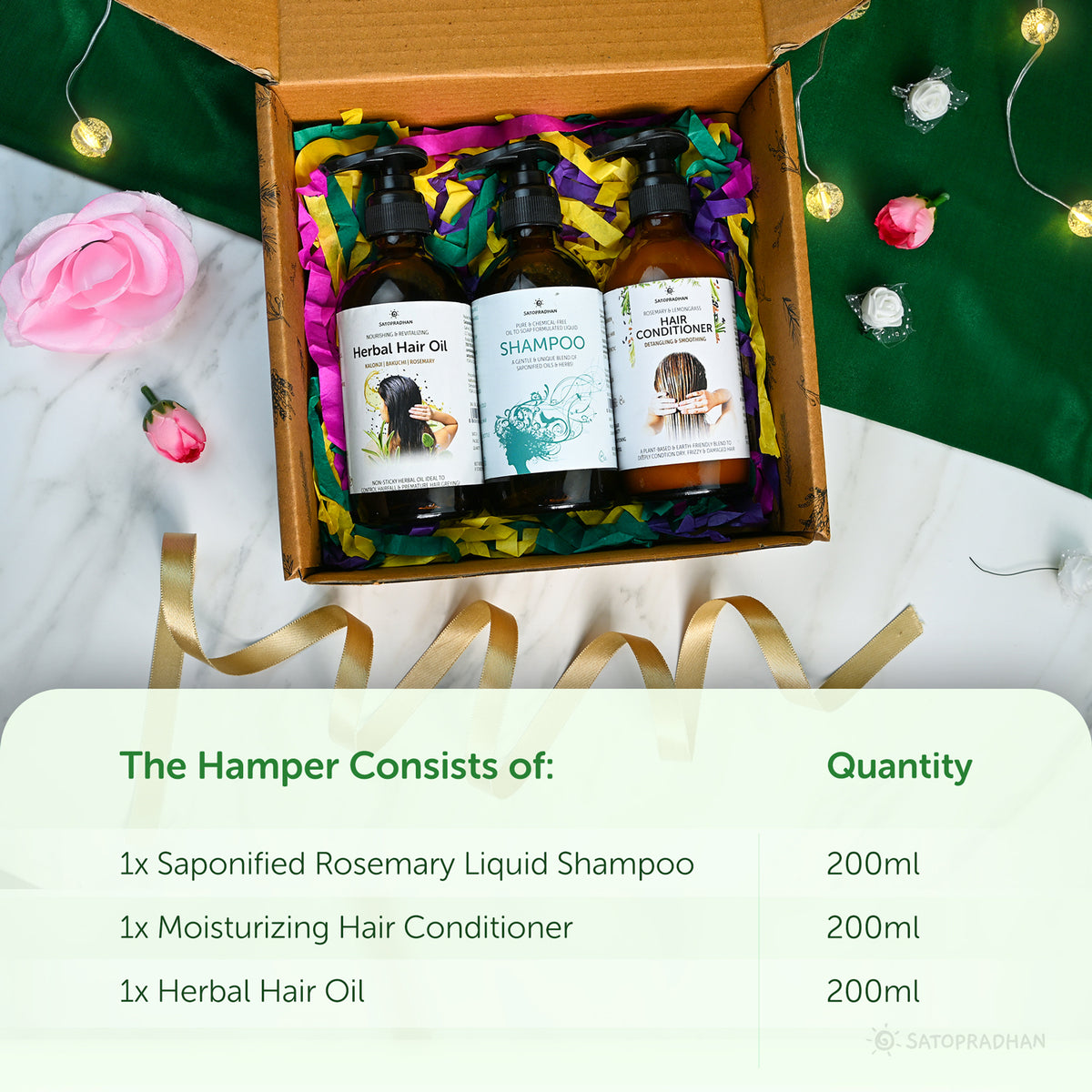 Natural Hair Care Hamper | Organic, Vegan and Sustainable | Festive Gift Hamper