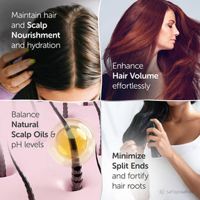 Maintains Hair and scalp nourishment by reducing split ends, balance natural scalp hair oil and support hair growth