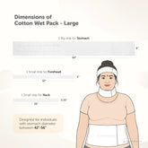 Therapeutic Cotton Cloth Wet Pack -  Natural Detox and Healing - Thandi Patti for Headache, Fever, Fatigue, Sore Throat, Thyroid, Digestion, Cold