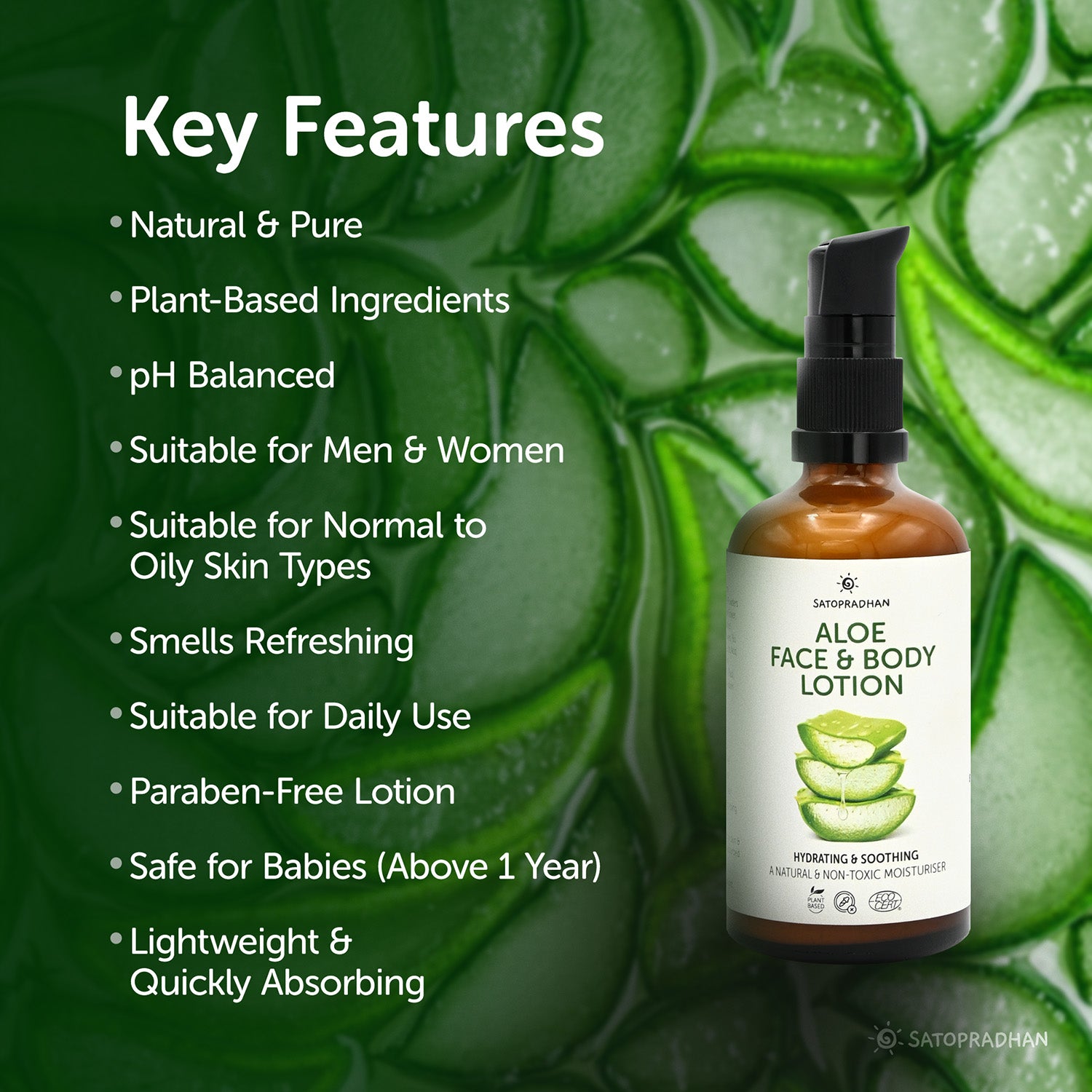 natural, pure, ph balanced, suitable for daily use, safe for babies