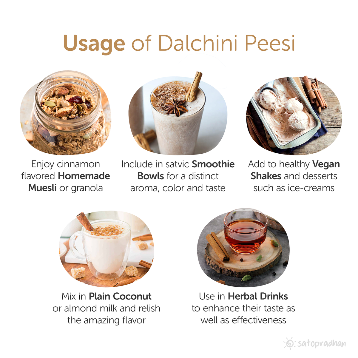 Dalchini Peesi - Cinnamon Ceylon C5 Powder 100g  -  Purely Organic & Rarely found quality; also Known as True/ Real Cinnamon